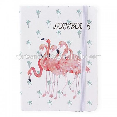 Fashion  Flamingo A5 hardcover customized diary note book 96sheets for school