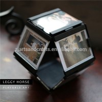 Flexible leather magic photo frame home decor