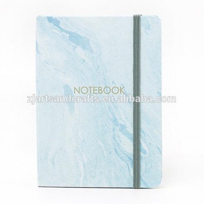 Fashion  blue Marble A5 hardcover customized diary note book 96sheet