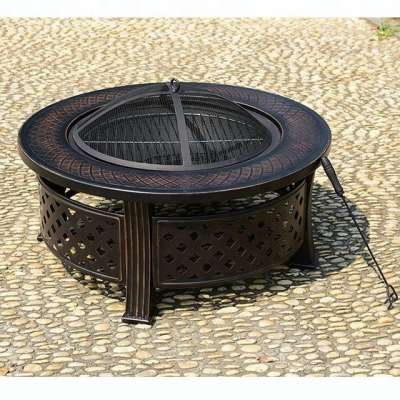 Outdoor Garden Steel Round Patio BBQ Fire Pit