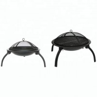 Steel Round Foldable BBQ Outdoor Fire Pit